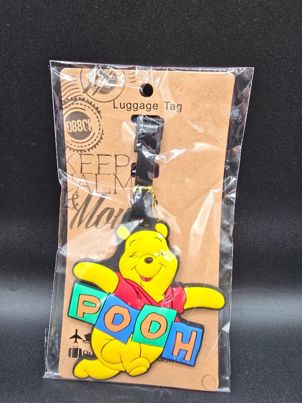 Disney Winnie the Pooh Luggage Tag – Large Silicone Travel Tag – NIP